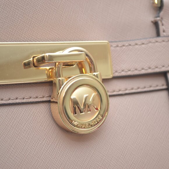 Michael Kors Large Leather Hamilton Traveler Satchel Pre Owned - Picture 8 of 9